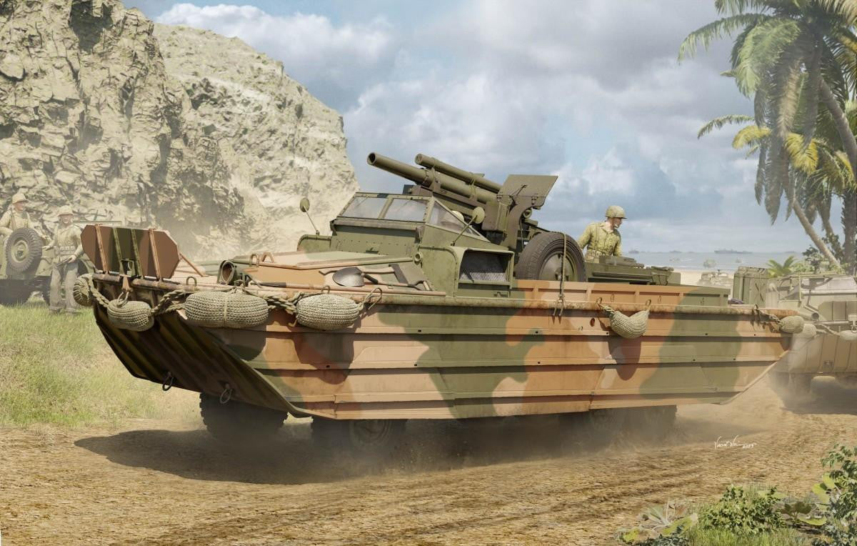 I Love Kit 1/35 DUKW-353 w/105mm Howitzer 63540
